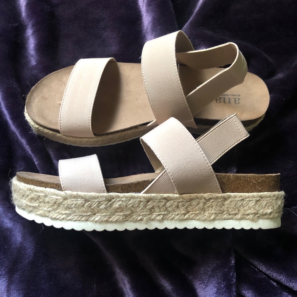 a.n.a sandals New w/o tags